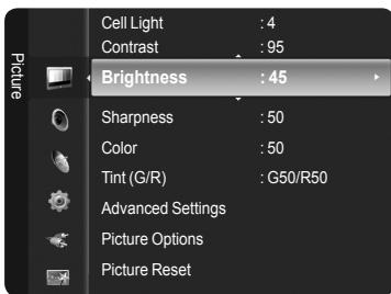 SAMSUNG PN63B550T2F - Adjusting the Brightness to 80 - 3