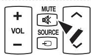 SAMSUNG PN63B550T2F - A l'aide de la touche MUTE - 2