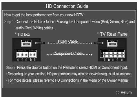 SAMSUNG PN63B550T2F - HD Connection Guide - 1