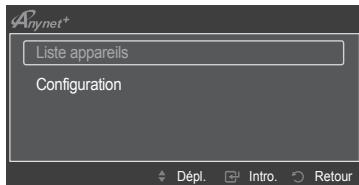 SAMSUNG PN63B550T2F - ■ Configuration d'un appareil Anynet+ pour qu'il s'arrête automatiquement à la mise hors tension du téléviseur - 2