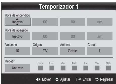 SAMSUNG PN63C7000YF - Activación y desactivación del temporizador - 2
