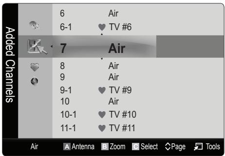 SAMSUNG PN63C7000YF - Channel List - 3