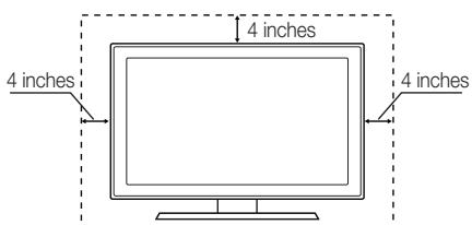 SAMSUNG PN63C7000YF - Securing the Installation Space - 3