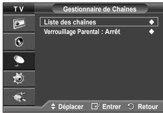 SAMSUNG PS50A410C1 - A l'aide de la fonction Gestionnaire de Chaînes, vous pouvez aisément verrouiller ou ajouter des canaux. - 2