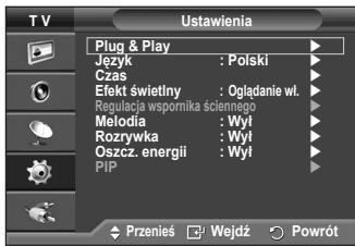 SAMSUNG PS50A410C1 - Język / Melodia / Efekt świetlny / Rozrywka / Oszcz. energii / PIP - 1