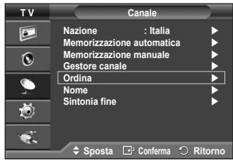 SAMSUNG PS50A410C1 - Ordinamento dei canali memorizzati - 1