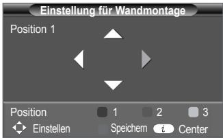 SAMSUNG PS50A410C1 - Einstellen einer gespeicherten Position - 1