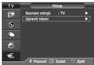 SAMSUNG PS50A410C1 - K externímu zdroji můžete přiřadit název. - 1