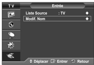 SAMSUNG PS50A410C1 - Vous pouvez modifier le nom de la source externe. - 1