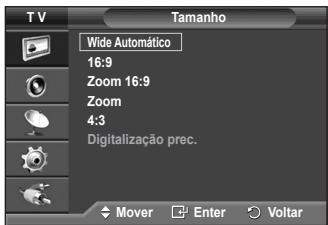 SAMSUNG PS50A410C1 - Posicionar e dimensionar o ecrã utilizando a opção Zoom - 3