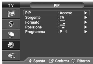 SAMSUNG PS50A410C1 - ◆ PIP (Picture in Picture): PIP (Acceso/Spento)/Sorgente/Formato/Posizione/Programma - 2