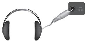 SAMSUNG PS50A410C1 - Podłączanie słuchawek (sprzedawane osobno) - 1