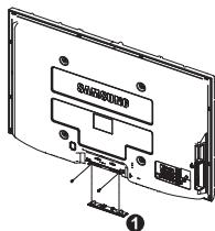 SAMSUNG PS50A410C1 - Montieren des Standfußes (modellabhängig) - 2