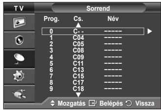 SAMSUNG PS50A410C1 - Tárolt csatornák rendezése - 2