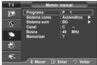 SAMSUNG PS50A410C1 - Quando memorizar canais manualmente, pode escolher: - 2
