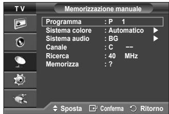 SAMSUNG PS50A410C1 - È possibile effettuare la scansione delle gamme di frequenza disponibili (la disponibilità dipende dalla nazione). - 5
