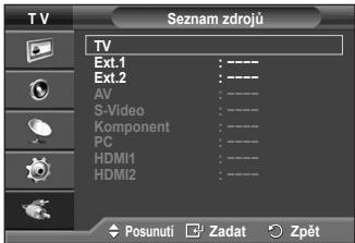 SAMSUNG PS50A410C1 - Zobrazení externích zdrojů signálu - 2