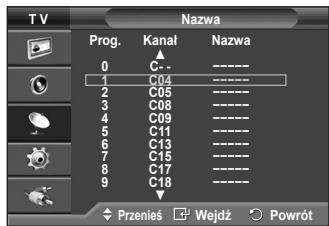 SAMSUNG PS50A410C1 - Nadawanie nazw kanałom - 2
