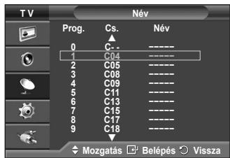 SAMSUNG PS50A410C1 - Név hozzárendelése a csatornákhoz - 2