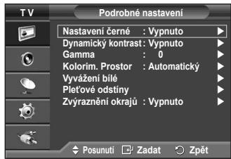 SAMSUNG PS50A410C1 - Můžete zadat podrobná nastavení obrazu. - 2