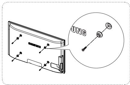 SAMSUNG PS50A410C1 - Preparação antes da instalação da Montagem na Parede na parede - 1