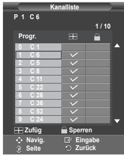 SAMSUNG PS50A410C1 - ◆ Sender sperren - 1