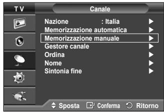 SAMSUNG PS50A410C1 - È possibile effettuare la scansione delle gamme di frequenza disponibili (la disponibilità dipende dalla nazione). - 4