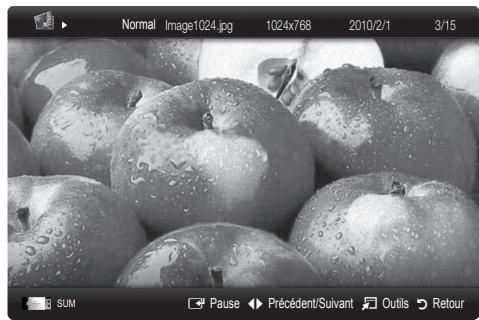 SAMSUNG UE-55C7000 - Visualisation d'une photo (ou d'un diaporama) - 1