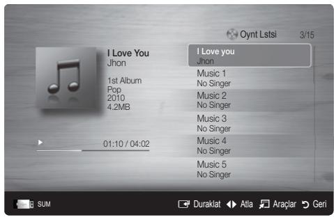 SAMSUNG UE-55C7000 (3D) - Müzik Çalma - 1