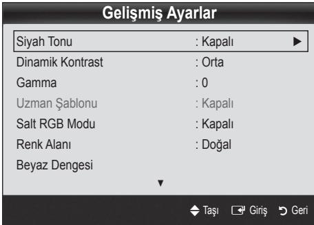 SAMSUNG UE-55C8000 (3D) - Gelişmiş Ayarlar - 2