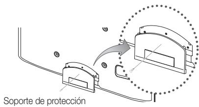 SAMSUNG UE-55C8000 (3D) - Montaje del soporte de protección - 1