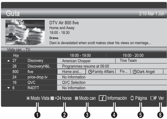 SAMSUNG UE-55C8000 (3D) - Uso de la vista del canal - 1