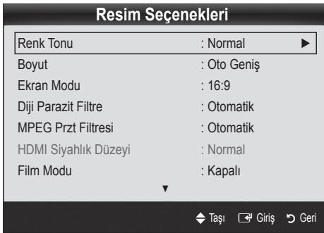 SAMSUNG UE-55C8000 (3D) - Resim Seçenekleri - 2