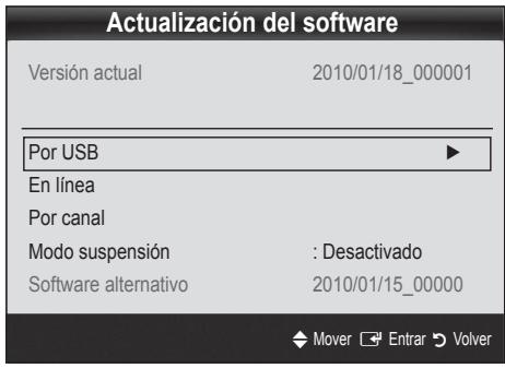 SAMSUNG UE-55C8000 (3D) - Actualización del software - 2