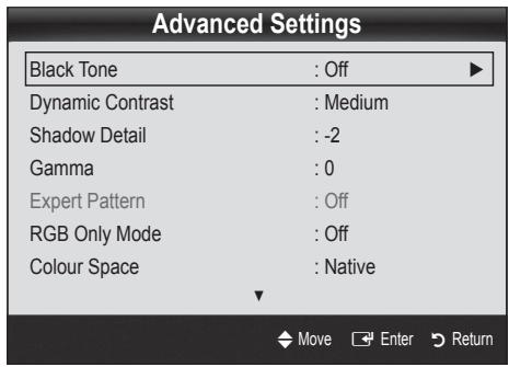SAMSUNG UE37C6600UP - Advanced Settings - 2