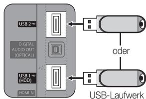 SAMSUNG UE37C6600UP - Anschließen eines USB-Geräts - 1