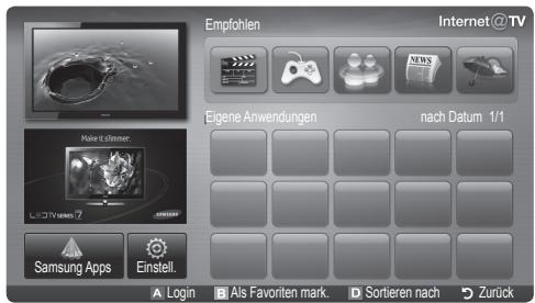 SAMSUNG UE37C6600UP - Erste Schritte mit Internet@TV - 2