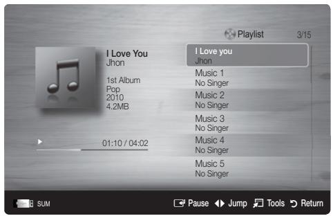 SAMSUNG UE37C6600UP - Playing Music - 1