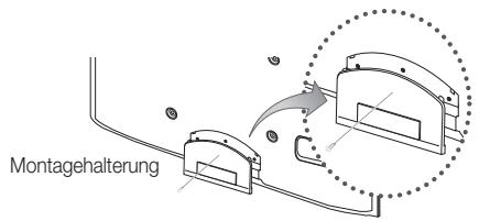 SAMSUNG UE37C6600UP - Montieren der Montagehalterung - 1