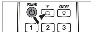 POWER TV ON/OFF 1 2 3