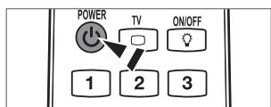 POWER TV ON/OFF 1 2 3