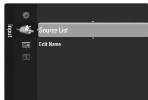 Input Source List Edit Name