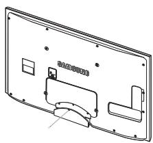 Technical line drawing of a device rear panel with internal components (no text or symbols)
