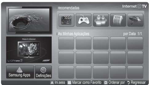 SAMSUNG UE40C8000XW 40 3D LED TV 2010-ES MODEL - Introdução ao Internet@TV - 2