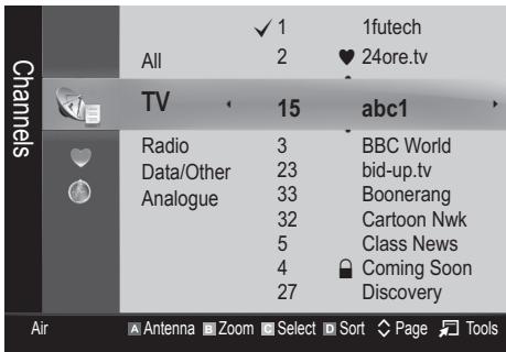 SAMSUNG UE40C8000XW 40 3D LED TV 2010-ES MODEL - Channel Manager - 1