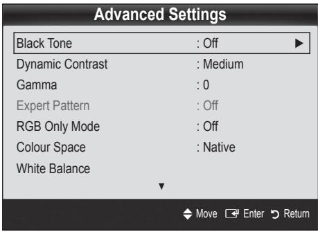 SAMSUNG UE40C8000XW 40 3D LED TV 2010-ES MODEL - Advanced Settings - 2