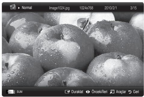 SAMSUNG UE40C8000XW 40 3D LED TV 2010-ES MODEL - Fotoğraf (ya da Slayt Gösterisi) İzleme - 1