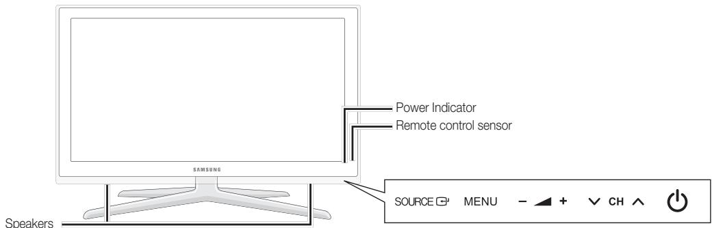SAMSUNG UE40C8000XW 40 3D LED TV 2010-ES MODEL - Viewing the Control Panel - 1