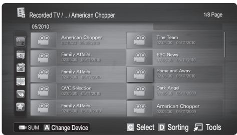 SAMSUNG UE40C8000XW 40 3D LED TV 2010-ES MODEL - Playing Recorded TV Programme - 1
