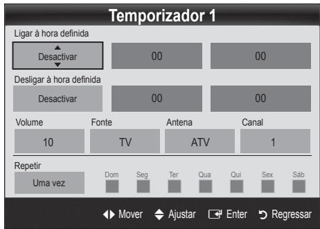 SAMSUNG UE40C8000XW 40 3D LED TV 2010-ES MODEL - Definição do temporizador - 1